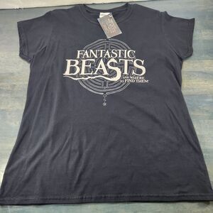 FANTASTIC BEASTS And Where To Find Them Black T-Shirt Womens 2XL Harry Potter‎